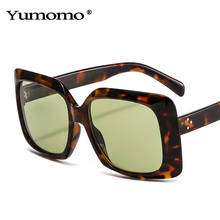 Oversized Saqure Sunglasses Women Square Vintage Brand Designer Men Trending Sun Glasses Green Purple Shades UV400 2024 - buy cheap