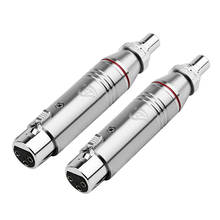3 Pin Male XLR To RCA Female Adapter Audio Jack Connector Terminals For Acoustics Microphone Mixer RCA Socket DIY Speaker Cable 2024 - buy cheap