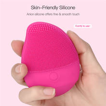 Silicone Sonic Face Cleansing Brush Skin Scrubber Deep Cleaning Facial Massager Brush Remove Blackheard Dirt Makeup Residual 35 2024 - buy cheap