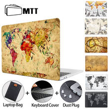 MTT 2020 Laptop Case For Macbook Air Pro 11 12 13 15 16 Retro World Map Laptop Sleeve Plastic Hard Cover coque a2289 a1932 a2179 2024 - buy cheap