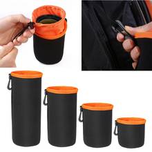 1pc Camera Case Lens Pouch Cover Soft Thick PlushVelvet Bag Waterproof Drawstring Protector Case For Sony Canon Nikon 2024 - buy cheap