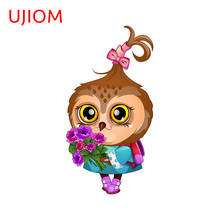 UJIOM Cute Owl Home Decoration Living Room Decor Wall Stickers Decoracion Para Sala Bedroom Accessories Decor Poster Decals 2024 - buy cheap