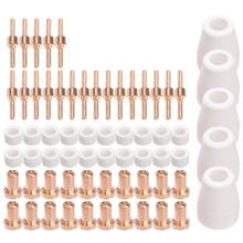 65Pcs Plasma Cutter Tip Electrodes & Nozzles Kit Consumable Accessories for PT31 30 40 50 Plasma Cutter Welding Tools 2024 - buy cheap