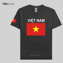 Camiseta vietnamita para hombre, camisetas de algodón de manga corta, ropa de fitness, Bandera de País, VietNam 2024 - compra barato