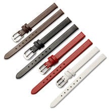 BEAFIRY Genuine Leather 18mm 20mm 22mm Watch Band Calfskin Leather Watch Strap for Men Women  Belt Black white brown red 2024 - buy cheap