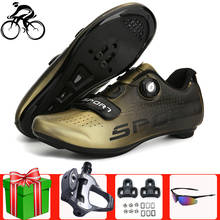Дорожная велосипедная обувь, Мужская профессиональная спортивная велосипедная обувь, Ультралегкая велосипедная обувь, самоблокирующаяся гоночная обувь Spd-SL 2024 - купить недорого