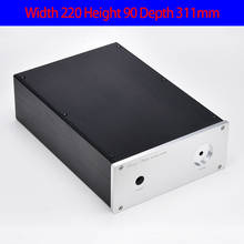 KYYSLB-caja de aluminio para amplificador de preamplificador, carcasa de bricolaje con perilla, Base de potencia, 220x90x311mm 2024 - compra barato
