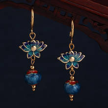 2020 fashion new long cloisonne drop earrings vintage style jewelry for women Original Chinese style 2024 - buy cheap