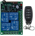 Interruptor de luz 10a com controle remoto, sem fio, módulo de receptor e transmissor de saída de rádio, abridor para porta de garagem, corrente de 12v, 24v, 4 canais - foto 2026