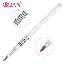 BQAN металлическая ручка Kolinsky СОБОЛЬ акриловая кисть для ногтей #2 #3 #4 #5 #6 искусственная жидкая пудра сделай сам инструмент для маникюра и рисования 2024 - купить недорого
