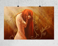 H444 poster de seda decoração para casa elfen lied anime arte da parede presente de natal 2024 - compre barato