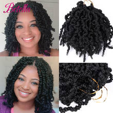 Pre-twisted Spring Twist Hair Crochet Braids Bouncy Passion Twist Crochet Hair Pre Twisted Bomb Spring Twist Ombre Braiding Hair 2024 - buy cheap