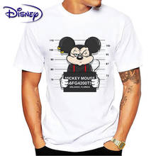 Disney Mickey Mouse female letter print Mickey cartoon T-shirt men and women same paragraph short sleeve bottoming hot sale 2024 - buy cheap