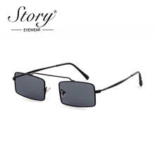 STORY-gafas de sol cuadradas para mujer y hombre, lentes de sol cuadradas de diseñador de marca, clásicas, clásicas, grises, vintage, rectangulares, S3420E, 2019 2024 - compra barato