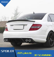 For Benz W204 Spoiler  2008-2014 Carbon Fiber Car Rear Wing Spoiler For Benz W204 C180 C200 C260 C280 C300 C74 ACK Spoiler 2024 - buy cheap