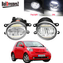 Conjunto de luz LED antiniebla derecha e izquierda para coche, lámpara de circulación diurna DRL 30W 12V para Toyota IQ (KPJ1 _, NGJ1 _, KGJ1 _, NUJ1 _) 2009-2013 2024 - compra barato