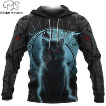 Fenrir Viking Wolf And Moon 3D All Over Printed Unisex Hoodie Men Sweatshirt Zip Pullover Casual Jacket Tracksuits DW0299 2024 - buy cheap