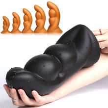 New Huge Soft Anal Butt Plug Liquid Silicone Large Anal Plug Prostate Massage Vaginal Anus Stimulation Dilator Sex Toys For Men 2024 - buy cheap