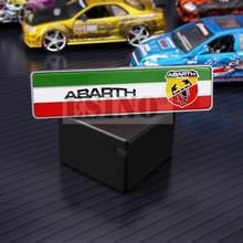 50 x New 3D ABS Car Trunk ABS Badge Emblem For Fiat Abarth Sticker Accessories Adhesive Motocross Logo Car Styling Badge Decal 2024 - buy cheap