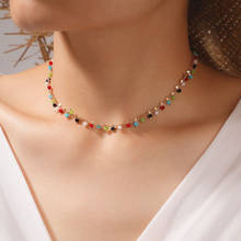 2021 New Bohemian Stars Colorful Bead Tassel Chain Choker Necklace for Women Charm Handmade Party Jewelry Dropshipping naszyjnik 2024 - buy cheap
