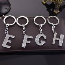 Letters key Chain For Men Metal Keychain Women Car Key Ring Simple Letter Name Key Holder Party Gift Jewelry 2024 - buy cheap