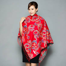 Cachecol feminino de caxemira, lenço quadrado de dupla face em lã xale, quente e grande para outono e inverno 2024 - compre barato