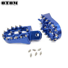 OTOM-estriberas anchas para motocicleta, pedales con dientes, reposapiés delantero para SUZUKI RM125, RMZ, 250, 450, DRZ400E, CNC, Aluminio 2024 - compra barato