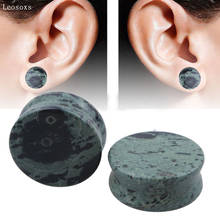 Leosoxs 2pcs Hot-selling Green Eye Stone Ear Amp, Natural Stone Ear Pinna, Exquisite Piercing Jewelry 2024 - buy cheap