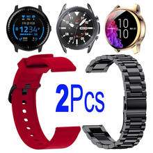 Браслет из нержавеющей стали для смарт-часов Samsung Galaxy Watch Active 2 44 мм 40 мм 3 41 мм 42 мм 2024 - купить недорого
