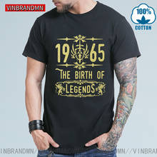 Camisetas Vintage hechas en 1965, camiseta de moda de The Birth of Legends, ropa de calle Retro, Tops geniales, regalos de cumpleaños, camiseta 1965 2024 - compra barato