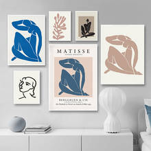 Abstract Matisse Art Minimalism Poster Modern Feature and Leaves Style  Canvas Wall Art Painting Home Decoration for Bedroom 2024 - buy cheap