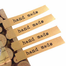 free shipping1200pcs/lot Vintage Simple Hand-wrapped Handmade Leather Baking DIY Gift Stickers For Handemade Stickers 2024 - buy cheap