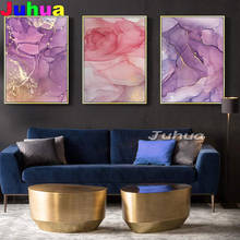 5d faça você mesmo pintura diamante rosa tinta moderna pintura abstrata mosaico perfurar totalmente quadrado/redondo bordado tríptico pintura, 2024 - compre barato