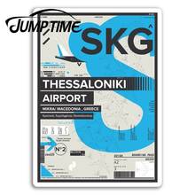 Jump Time for  SKG Thessaloniki Airport Vinyl Stickers Greece Travel Sticker Truck Window Bumper Decal Waterproof Accessories 2024 - buy cheap