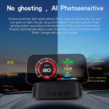 Pantalla Universal HUD para coche, velocímetro de alta definición, OBD +, GPS, para diagnóstico de coche, alarma de conducción segura, C2 2024 - compra barato