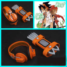 Ожерелье для косплея аниме SHAMAN KING Yoh Asakura, броня для рук, наушники, аксессуары для наушников, головной убор, реквизит для костюма Косплея 2024 - купить недорого