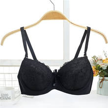 Bralette de realce súper fino de talla grande para mujer, Top corto de encaje, sujetador sexy, lencería joven, sujetador sin costuras para niña 34 36 38 40 2024 - compra barato