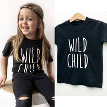 Camiseta de algodão estampa moderna infantil, camiseta casual de verão para meninos e meninas 2024 - compre barato