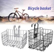 Metal Bike Bicycle Front Basket Foldable Handlebar Pannier Thick Iron Cycling Carryings Container Cycle Luggage Bag Heavy Duty 2024 - buy cheap