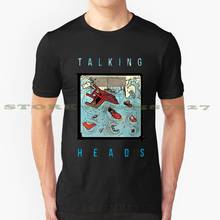 Camiseta a la moda con diseño de objetos que se hinchan, camiseta con cabezas parlantes, Talkingheads, banda de Rock, gira por música, Punk, David 1980 2024 - compra barato