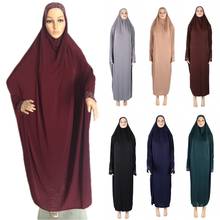 Vestido islámico de diamantes de Burka Abaya para mujer, caftán de cobertura completa con cabeza Eid musulmana, vestido árabe de Ramadán, servicio de adoración Jilbab, Niqab 2024 - compra barato