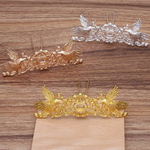 5 Pieces 72*108mm Filigree Bird Hair Forks Tiara Vintage Court Headwear Diy Bridal Hair Accessories 2024 - buy cheap