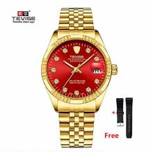 TEVISE Gold Automatic Watch Men Luxury Mechanical Watches Waterproof Casual Stainless Steel Mens Wristwatch relogio masculino 2024 - buy cheap