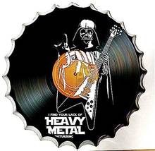 Modern Tin Sign Bottle Cap Heavy Metal Guitar Record Music Vintage Metal Tin Sign Wall Decor for Bar/Pub/Cafe/Home Kitchen 2024 - buy cheap