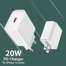 20W USB C PD Fast Charger for iPhone 8 XS 11 12 Pro Max Mobile Phone Type C Quick Charge 4.0 QC 3.0 Charger Adapter EU US Plug 2024 - buy cheap