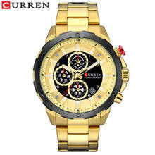 CURREN 8323 Men's Six-Hand Calendar Waterproof Quartz Watch Fashion Luxury Stainless Steel Business Calendar Men's Wristwatches 2024 - buy cheap