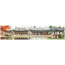 Four Seasons Pavilion patterns Counted Cross Stitch 11CT 14CT DIY Chinese Cross Stitch Kit Embroidery Needlework Sets 2024 - buy cheap