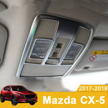 ABS Chrome Car Interior Dome Reading Light Lamp Decoration Trim Frame Covers For MAZDA CX-5 CX5 CX 5 2017 2018 2019 Accessories 2024 - buy cheap