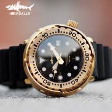 Heimdallr-Reloj de buceo para hombre, accesorio masculino de bronce, cristal de zafiro, marcas luminosas, resistencia al agua de 20ATM, reloj mecánico automático japonés NH35A 2024 - compra barato