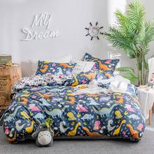 Cartoon Dinosaur Bedding Comforter Cover Sets Kids Adult Girls Quilt Cover Pillowcase Twin Full Queen King Size Bed Linen Set 2024 - buy cheap
